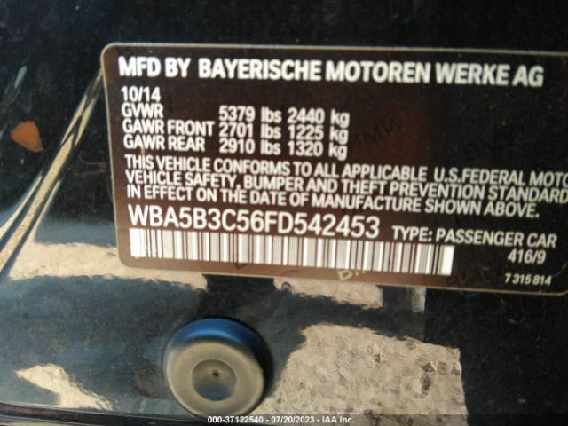 Photo 8 VIN: WBA5B3C56FD542453 - BMW 535I 