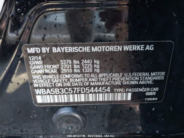 Photo 8 VIN: WBA5B3C57FD544454 - BMW 535I 