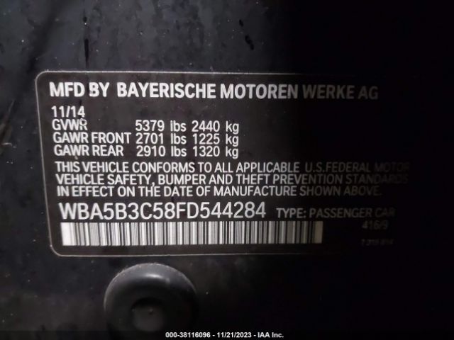 Photo 8 VIN: WBA5B3C58FD544284 - BMW 535I 