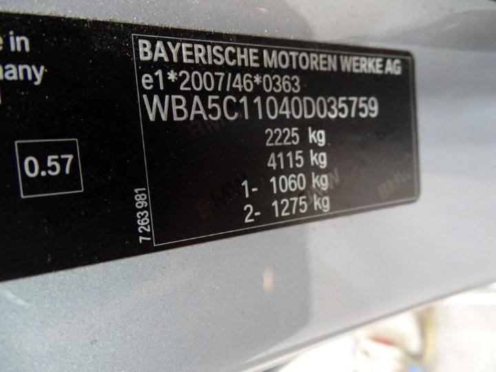 Photo 6 VIN: WBA5C11040D035759 - BMW 5 