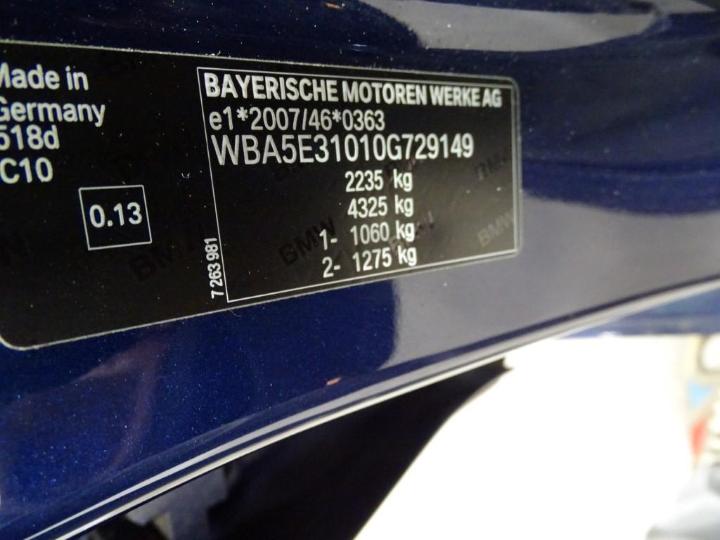 Photo 6 VIN: WBA5E31010G729149 - BMW 5 BERLINE 