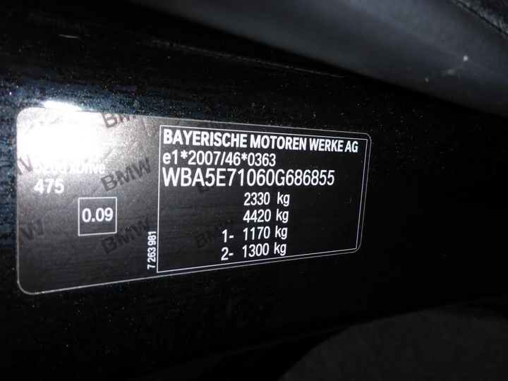 Photo 16 VIN: WBA5E71060G686855 - BMW SERIES 5 