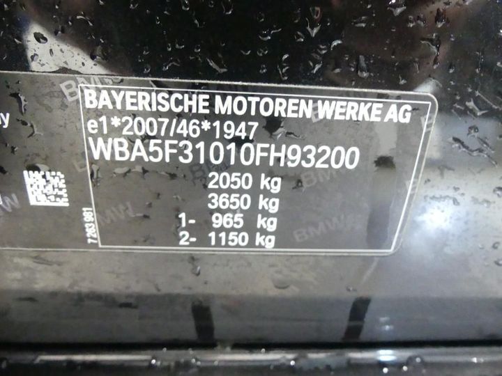 Photo 21 VIN: WBA5F31010FH93200 - BMW 3 