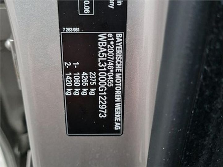 Photo 11 VIN: WBA5L31000G122973 - BMW 5 TOURING DIESEL - 2013 