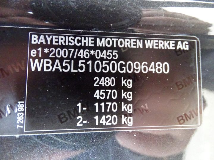 Photo 5 VIN: WBA5L51050G096480 - BMW 5-REEKS 