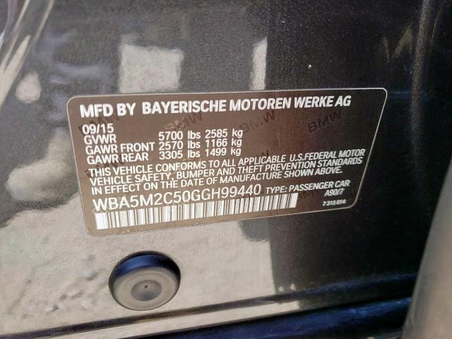 Photo 9 VIN: WBA5M2C50GGH99440 - BMW 535 IGT 