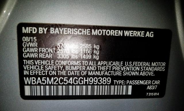 Photo 9 VIN: WBA5M2C54GGH99389 - BMW 535I 