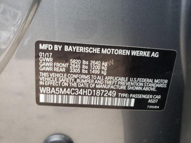 Photo 9 VIN: WBA5M4C34HD187249 - BMW 535 XIGT 