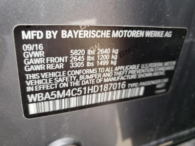 Photo 11 VIN: WBA5M4C51HD187016 - BMW 535 XIGT 