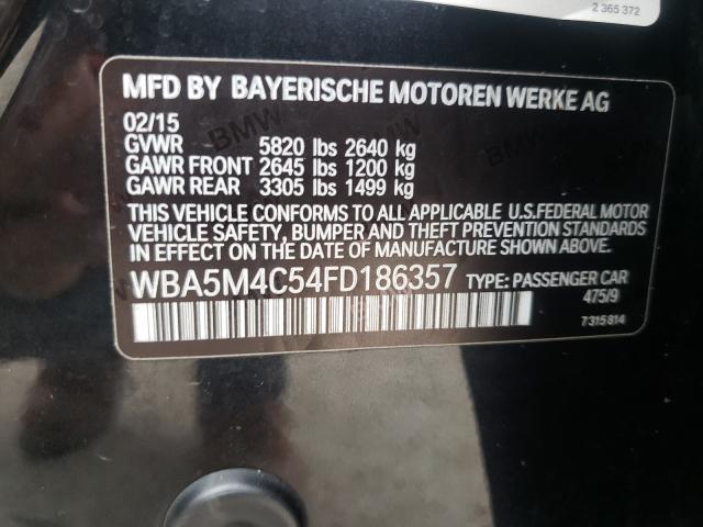 Photo 9 VIN: WBA5M4C54FD186357 - BMW 535 XIGT 