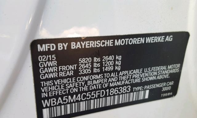 Photo 9 VIN: WBA5M4C55FD186383 - BMW 535 