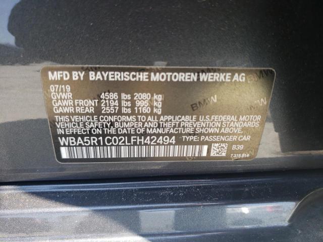 Photo 11 VIN: WBA5R1C02LFH42494 - BMW 330I 