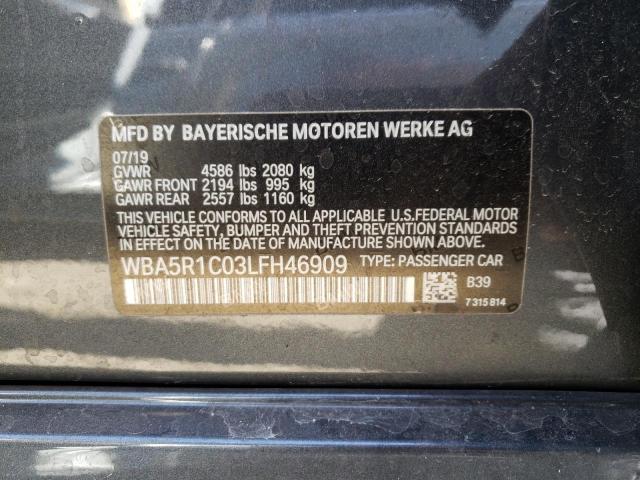 Photo 11 VIN: WBA5R1C03LFH46909 - BMW 330I 