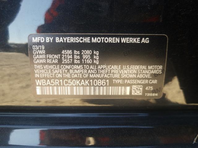 Photo 9 VIN: WBA5R1C50KAK10861 - BMW 330I 