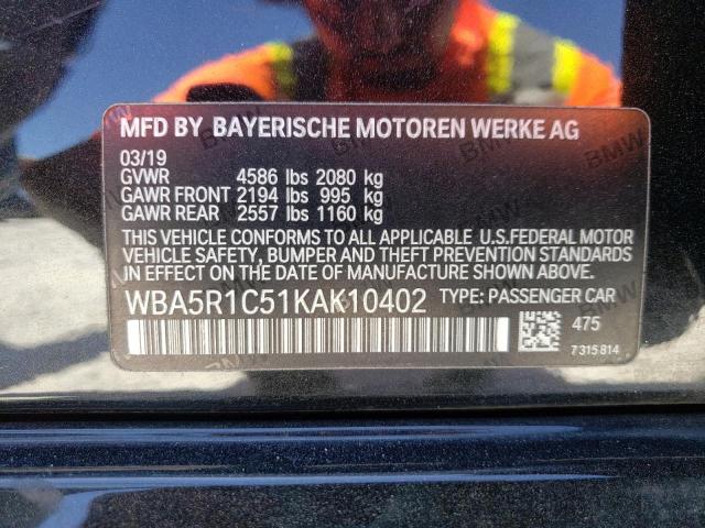 Photo 9 VIN: WBA5R1C51KAK10402 - BMW 330I 