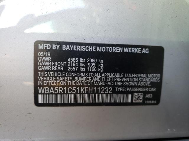 Photo 9 VIN: WBA5R1C51KFH11232 - BMW 330I 