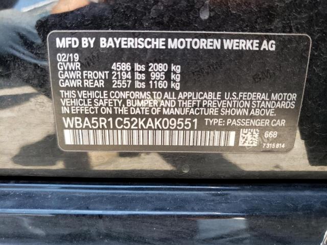 Photo 11 VIN: WBA5R1C52KAK09551 - BMW 3 SERIES 