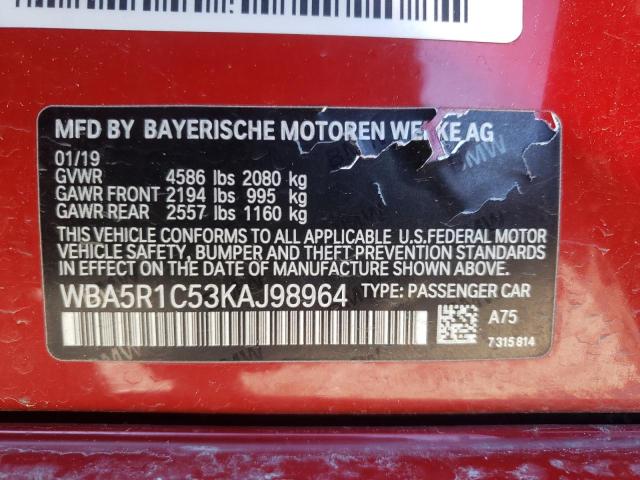 Photo 11 VIN: WBA5R1C53KAJ98964 - BMW 330I 