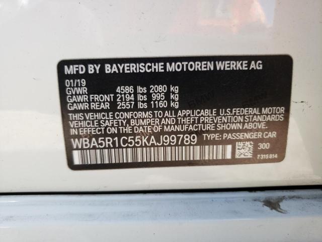 Photo 11 VIN: WBA5R1C55KAJ99789 - BMW 3 SERIES 