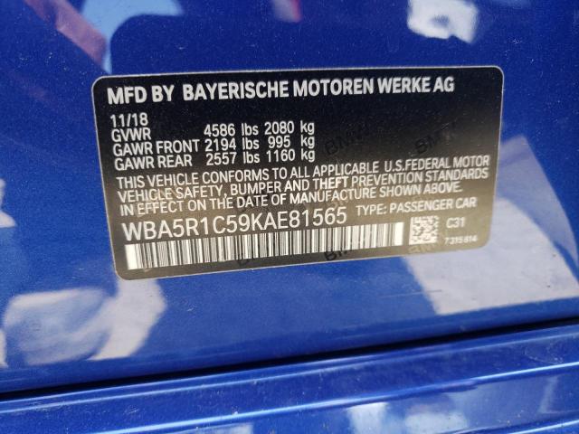 Photo 11 VIN: WBA5R1C59KAE81565 - BMW 330I 