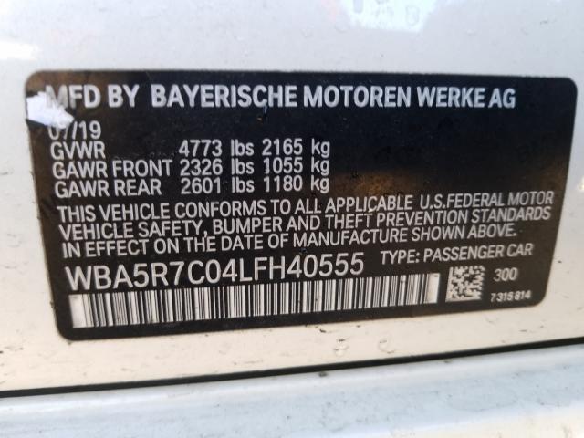 Photo 9 VIN: WBA5R7C04LFH40555 - BMW 330I 