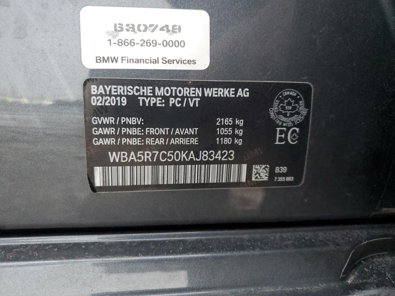 Photo 11 VIN: WBA5R7C50KAJ83423 - BMW 3ER 