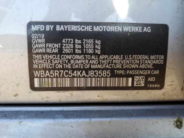 Photo 12 VIN: WBA5R7C54KAJ83585 - BMW 3 SERIES 