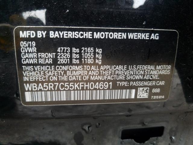 Photo 9 VIN: WBA5R7C55KFH04691 - BMW 330XI 