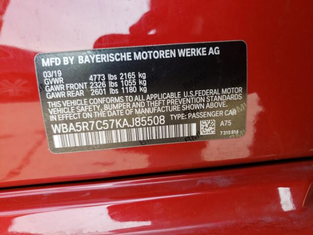 Photo 9 VIN: WBA5R7C57KAJ85508 - BMW 330XI 