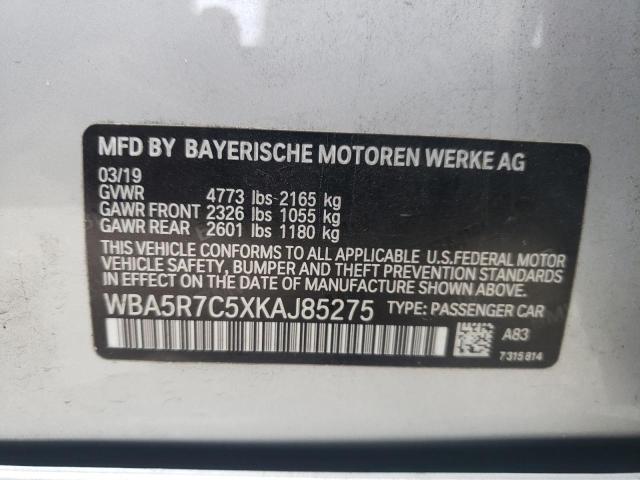 Photo 11 VIN: WBA5R7C5XKAJ85275 - BMW 330XI 