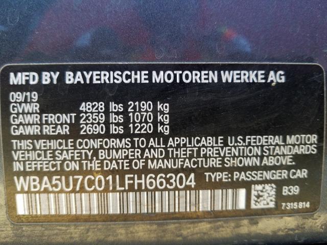 Photo 9 VIN: WBA5U7C01LFH66304 - BMW M340I 