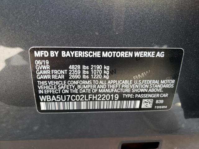 Photo 9 VIN: WBA5U7C02LFH22019 - BMW M340I 