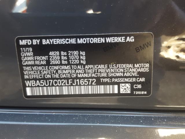 Photo 9 VIN: WBA5U7C02LFJ16572 - BMW M340I 