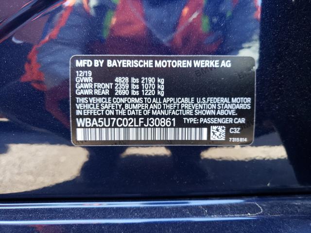 Photo 9 VIN: WBA5U7C02LFJ30861 - BMW M340I 