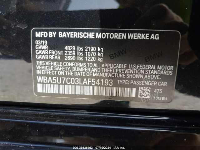 Photo 8 VIN: WBA5U7C03LAF54193 - BMW M340I 