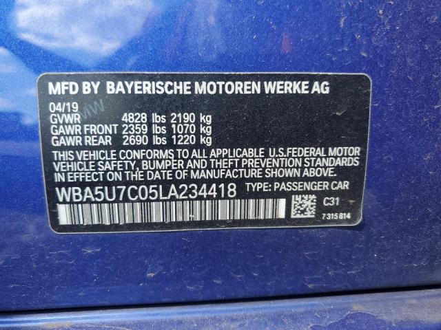 Photo 11 VIN: WBA5U7C05LA234418 - BMW M340I 