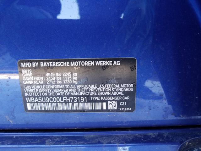 Photo 9 VIN: WBA5U9C00LFH73191 - BMW M340XI 