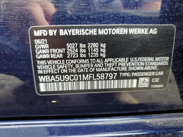 Photo 11 VIN: WBA5U9C01MFL58797 - BMW M340XI 