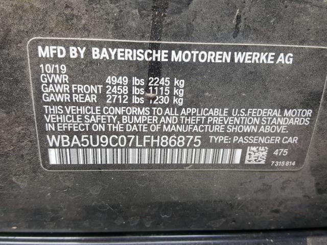 Photo 9 VIN: WBA5U9C07LFH86875 - BMW M340I 