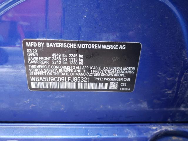 Photo 9 VIN: WBA5U9C09LFJ85321 - BMW M340XI 