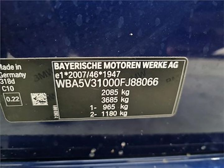 Photo 11 VIN: WBA5V31000FJ88066 - BMW 3 DIESEL - 2019 