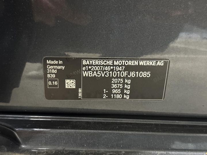 Photo 5 VIN: WBA5V31010FJ61085 - BMW 3 BERLINE 