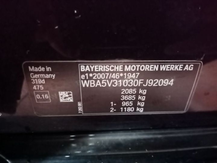 Photo 17 VIN: WBA5V31030FJ92094 - BMW 3-SERIE '18 