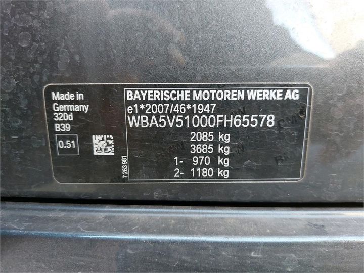 Photo 12 VIN: WBA5V51000FH65578 - BMW SERIE 3 