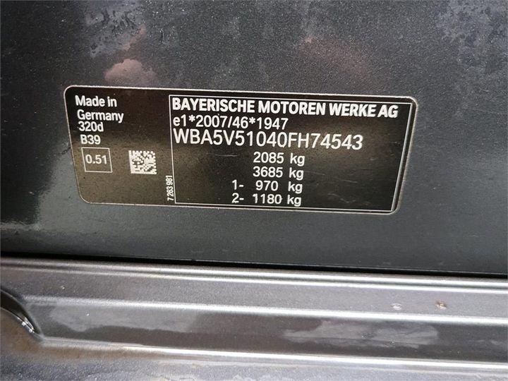 Photo 8 VIN: WBA5V51040FH74543 - BMW 320 