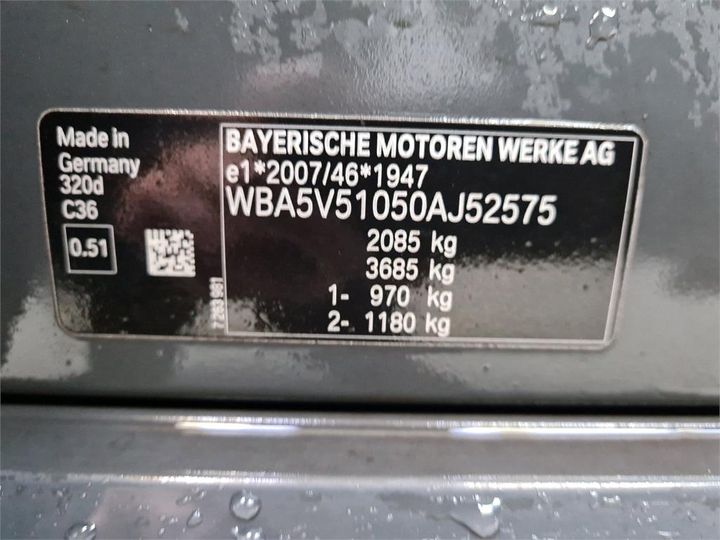 Photo 8 VIN: WBA5V51050AJ52575 - BMW 320 