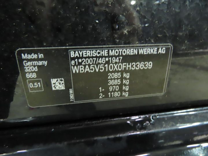 Photo 11 VIN: WBA5V510X0FH33639 - BMW 320D 