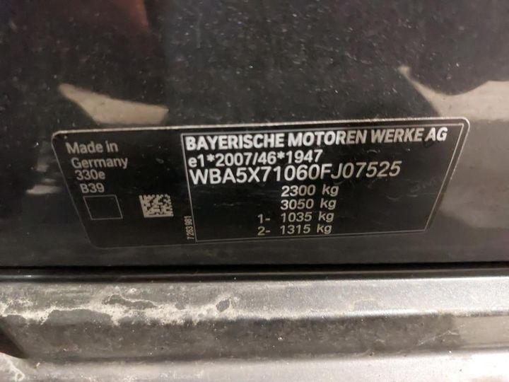 Photo 3 VIN: WBA5X71060FJ07525 - BMW SERIE 3 