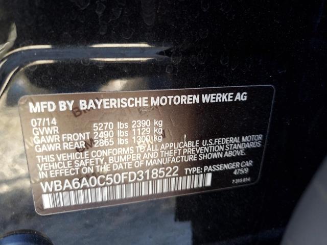 Photo 11 VIN: WBA6A0C50FD318522 - BMW 640 I GRAN 