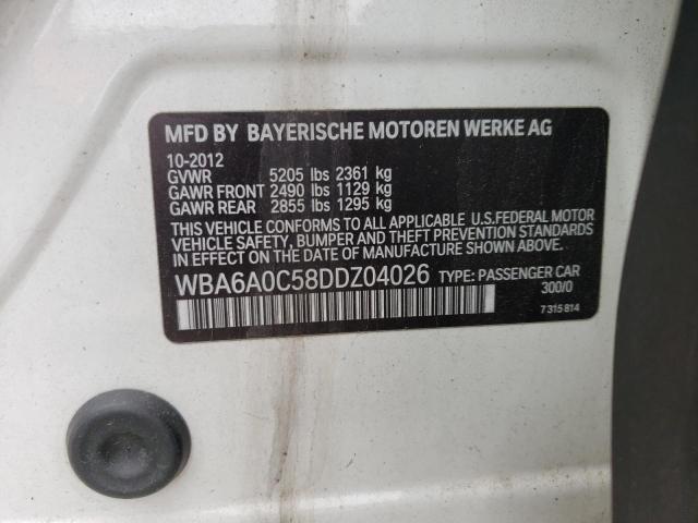 Photo 11 VIN: WBA6A0C58DDZ04026 - BMW 640 I 